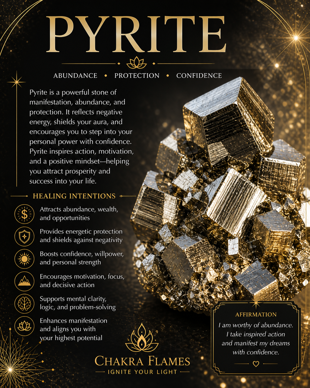 Pyrite crystal
