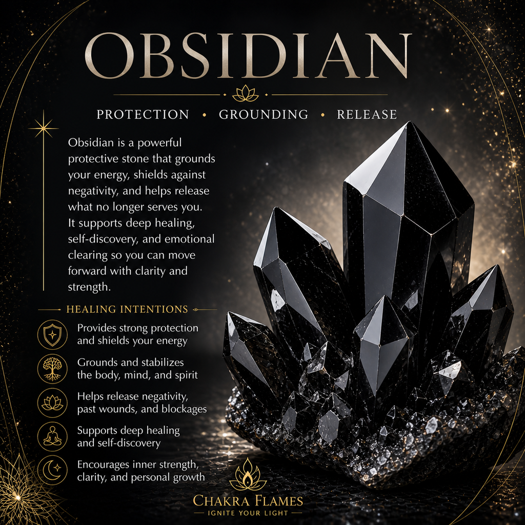 Obsidian crystal