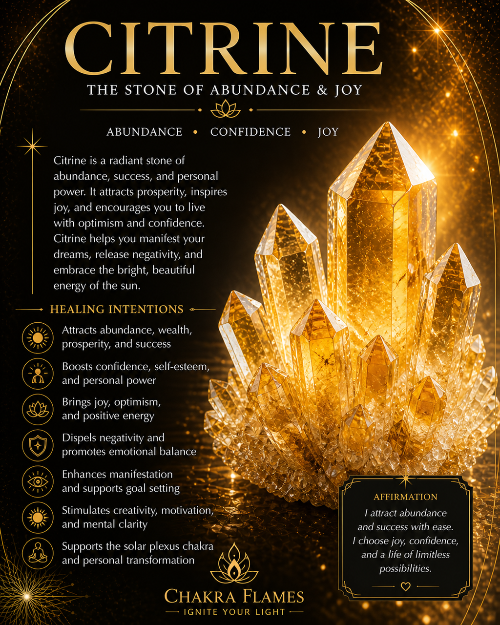 Citrine crystal
