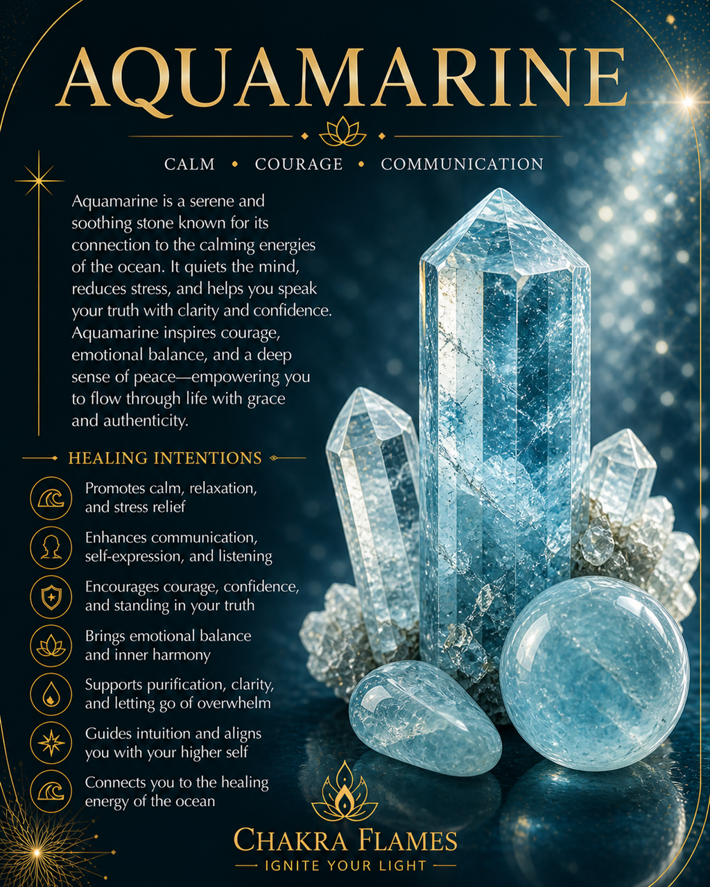 Aquamarine crystal